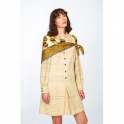 Linen collared dress