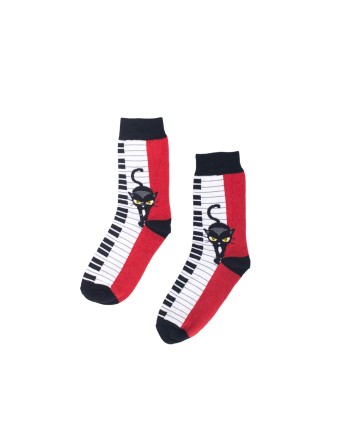Socks with cat print in...