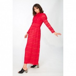 Pomegranate red maxi dress