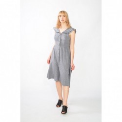 Grey button up dress