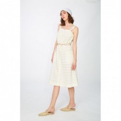 Chic white midi dress