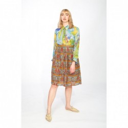 Colourful patterned skirt