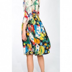 Amazing printed midi skirt