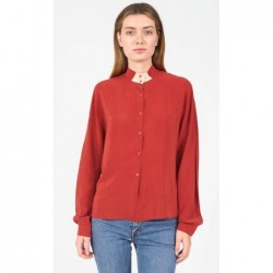 Red shirt with light pink...