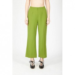 Green 70s pants