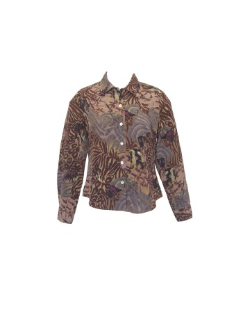 Shirt with brown and...